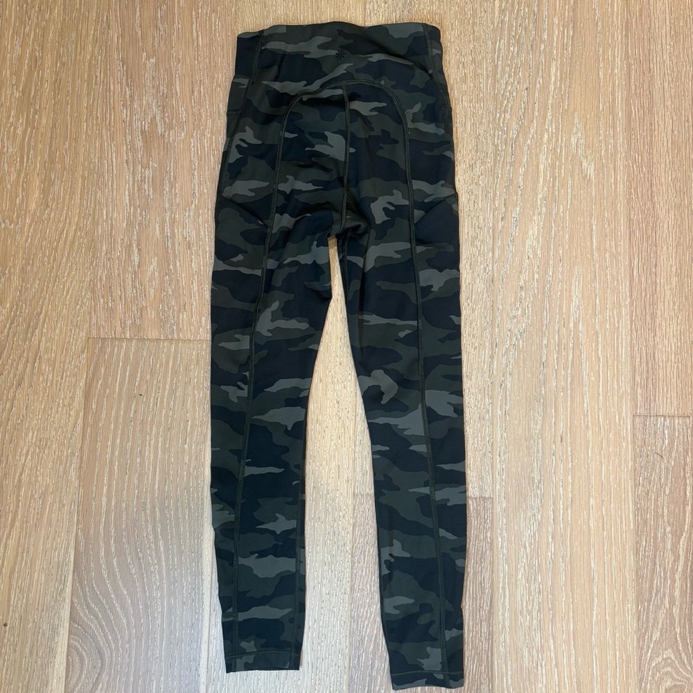 Athleta Ultimate 7/8 Tights High Waist Camo Leggings Stash‎ Pockets Size XXS - Picture 5 of 7
